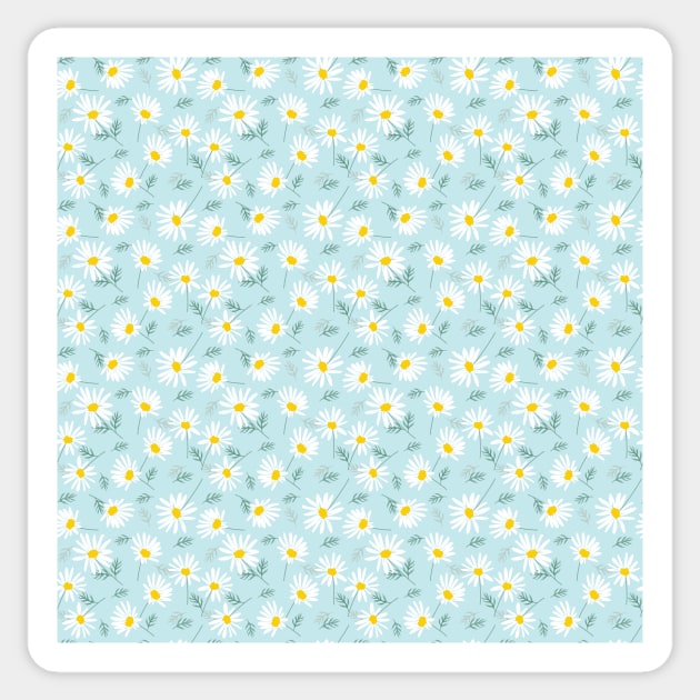 Daisy Floral Pattern Sticker by Printable Pretty